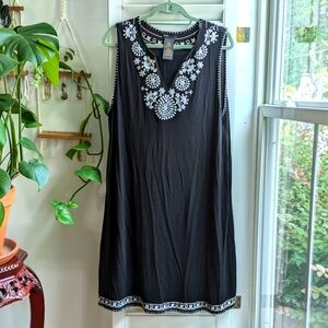 Grace Elements black knit sleeveless dress